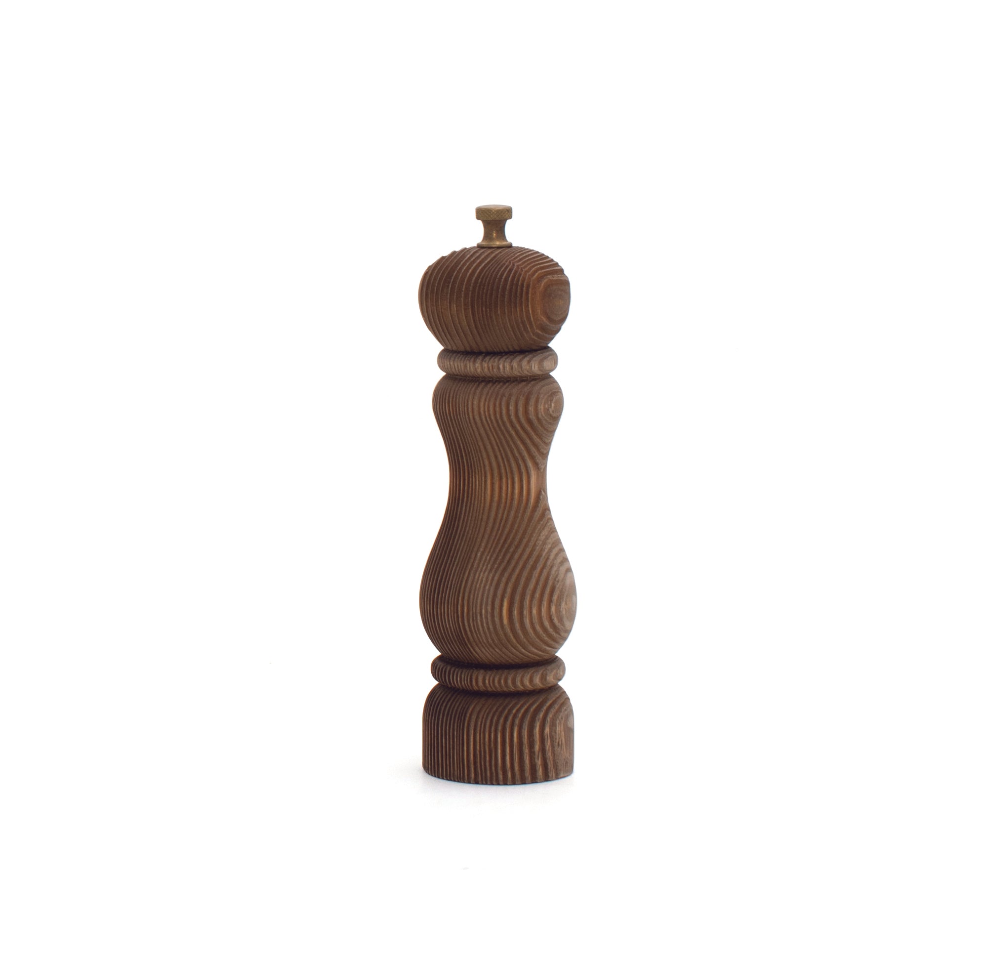 Bisetti Cuneo Wood Pepper Mill & Salt Shaker Set, 3.94 in, Natural