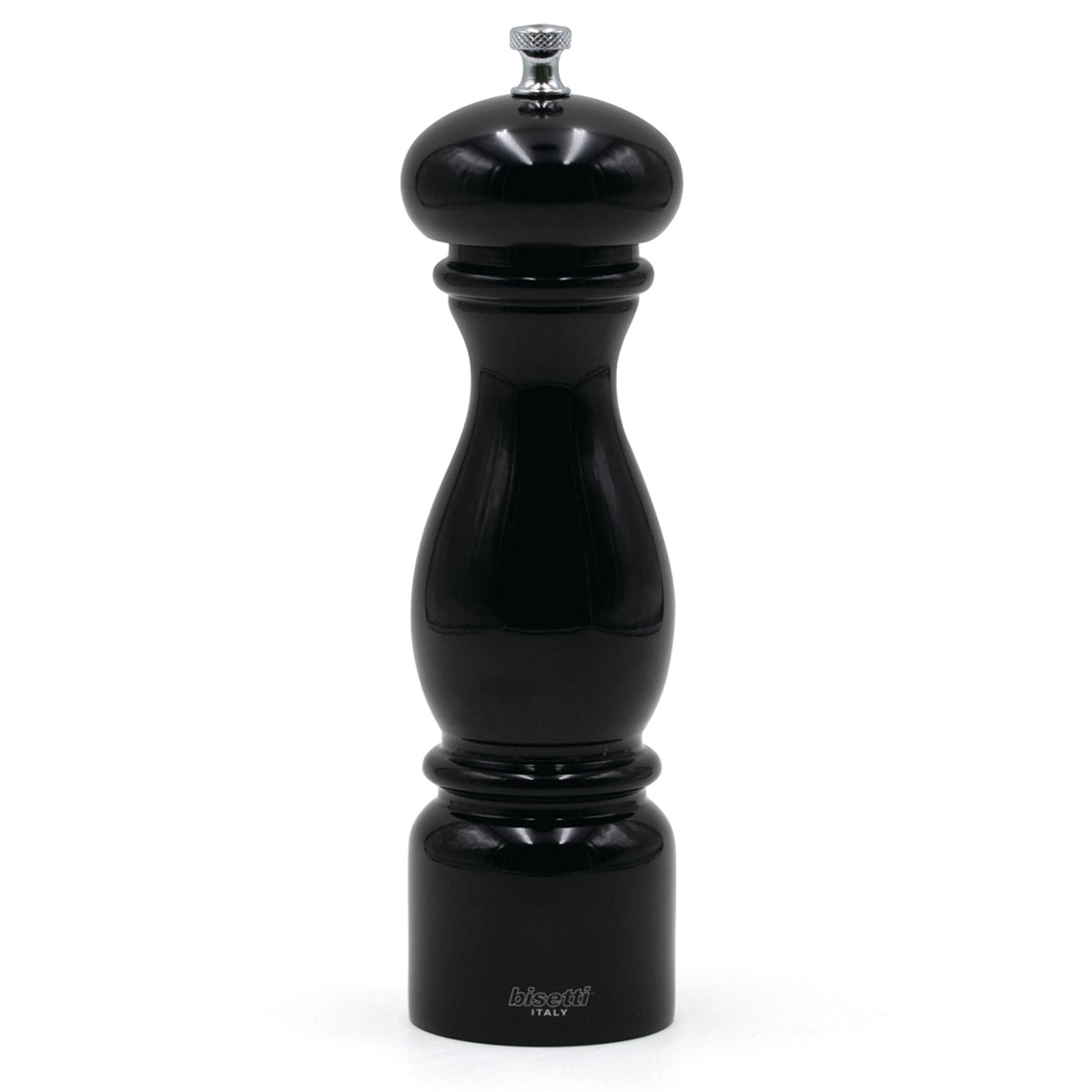 Bisetti Firenze Black Lacquered Beechwood Salt Mill 8 11 16