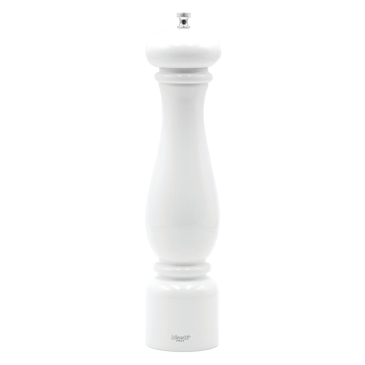 Bisetti Firenze White Lacquered Beechwood Pepper Mill 12 5 8