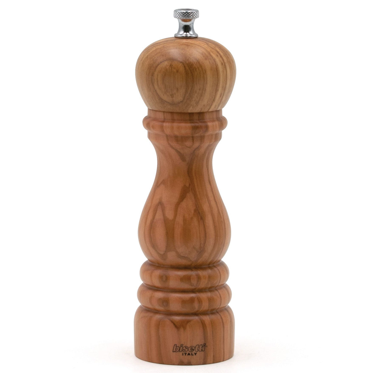 Salt and Pepper Mill, Olive Wood with White Marble Top, Torre