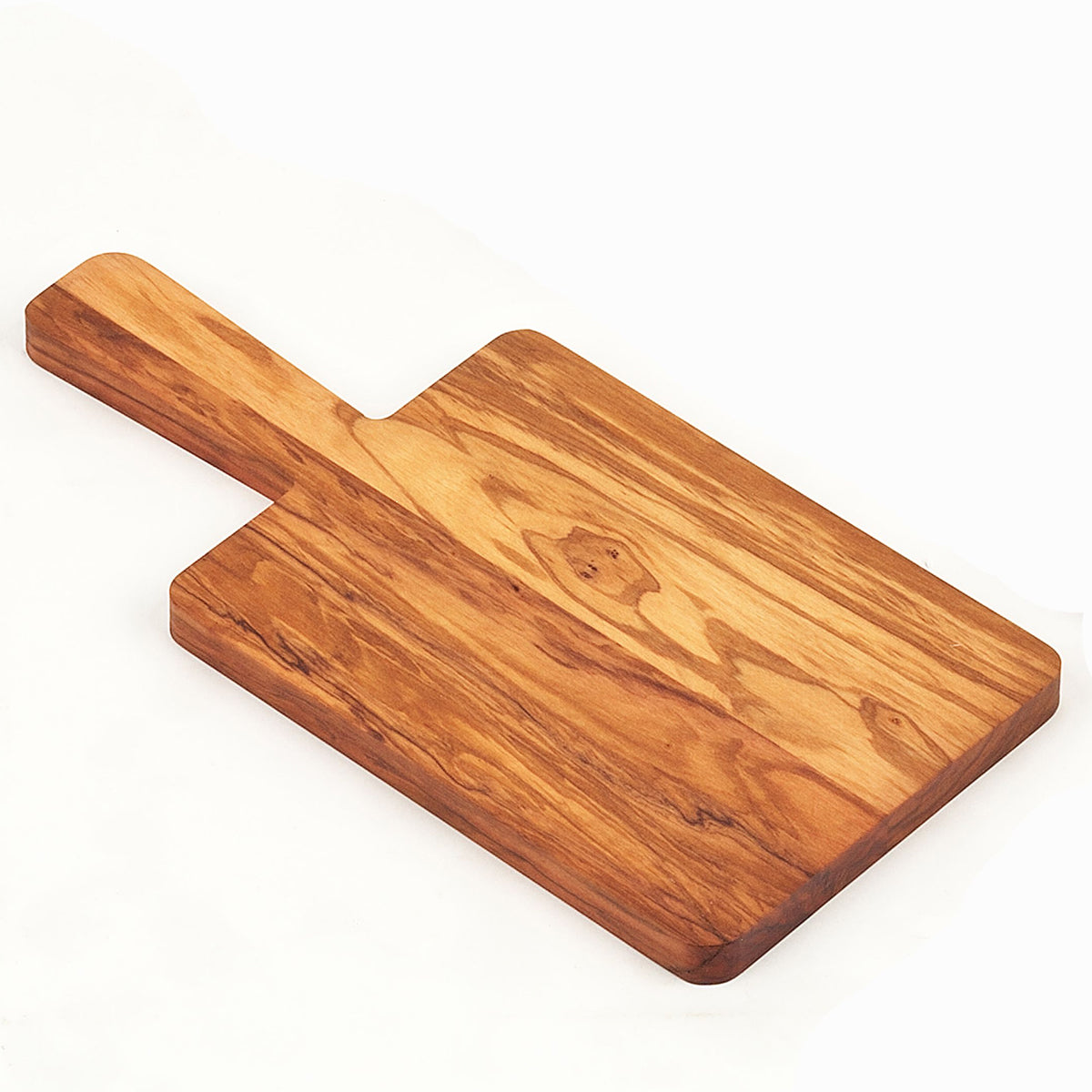 Bisetti Olive Wood Cutting Board, 8.26 x 4.33 x 0.5 in, Brown