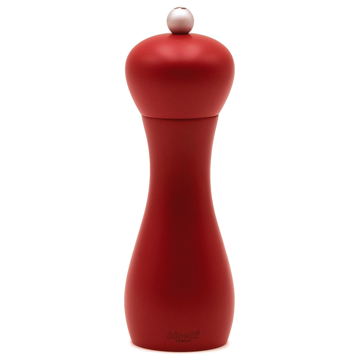 Bisetti Rimini Burgundy Stained Beechwood Pepper Mill 7 1 16