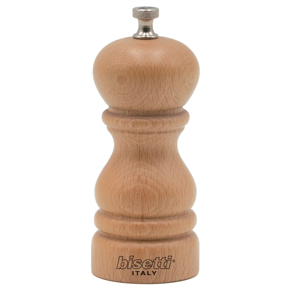 Bisetti Roma Beechwood Pepper Mill 5 1 8 Inches BisettiUSA