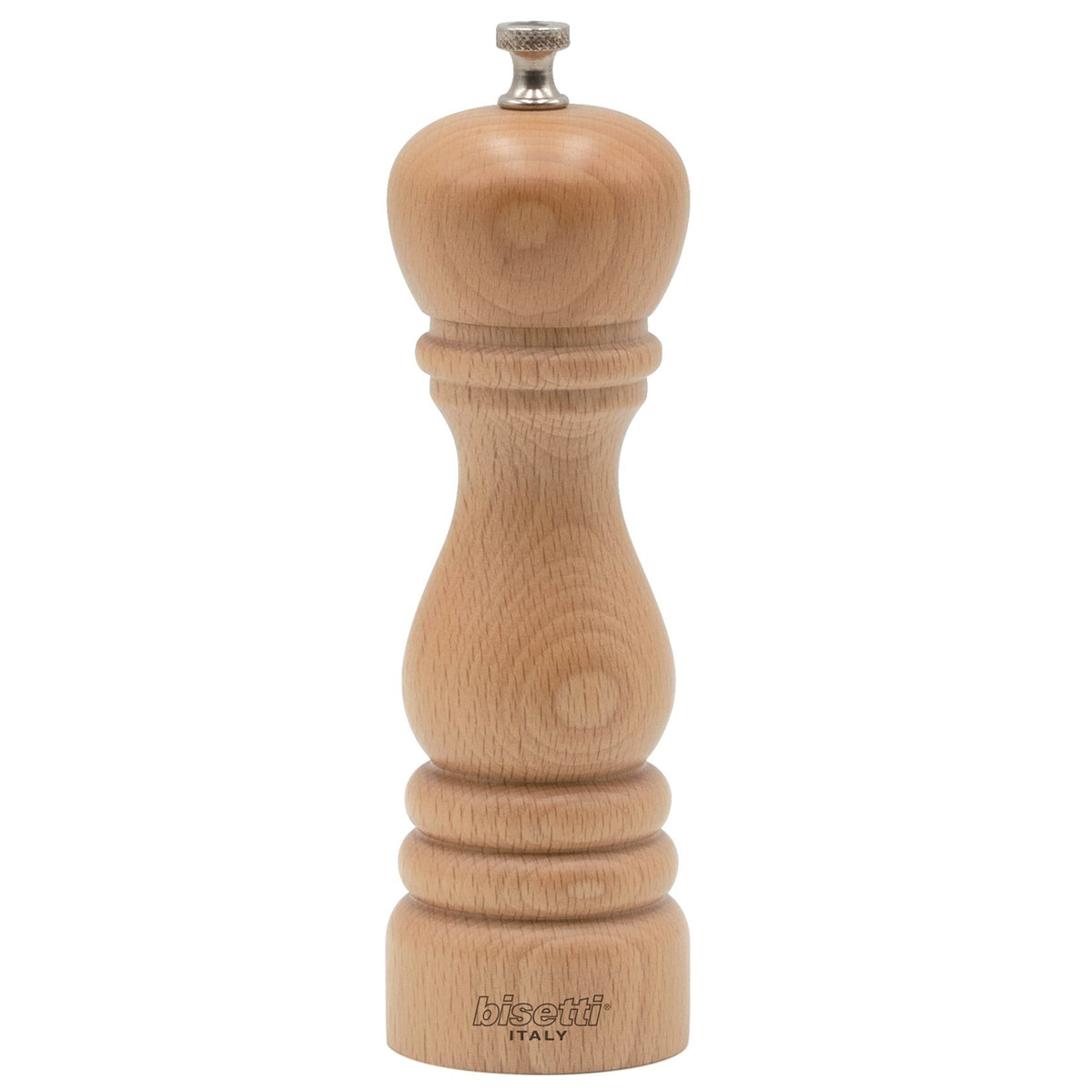 Bisetti Imperia Olive Wood Pepper Mill, 9-7/8-Inches