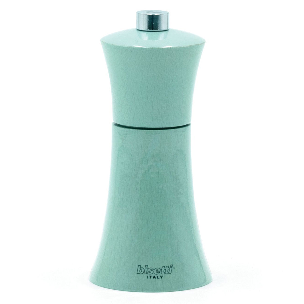 Bisetti Verona Light Blue Lacquered Wood Pepper Mill 5 1 8 Inches