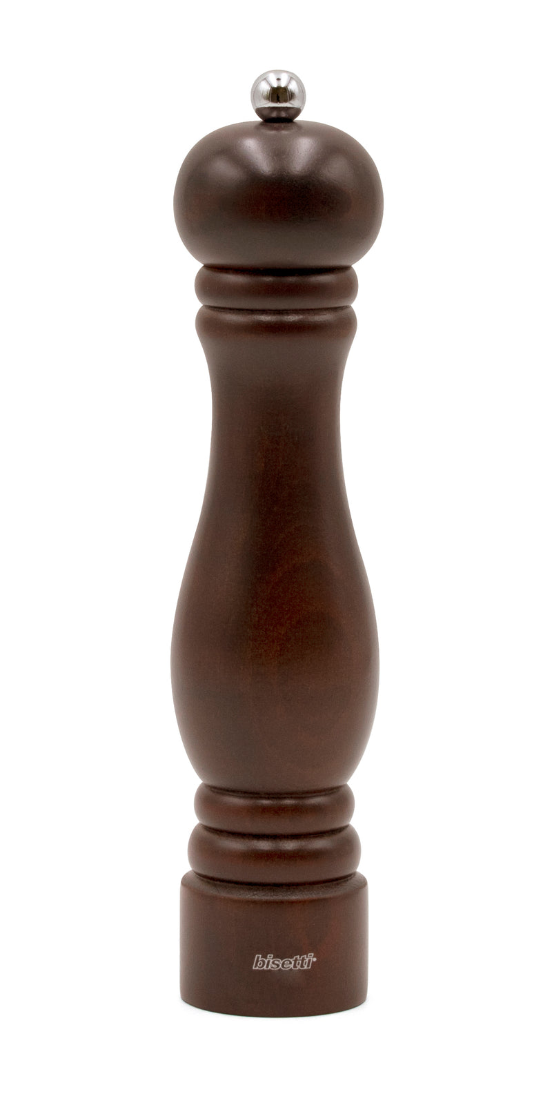 Bisetti Sorrento Walnut Stained Beechwood Pepper Mill With Adjustable Grinder,  25 cm / 9.8 Inch (Copy)