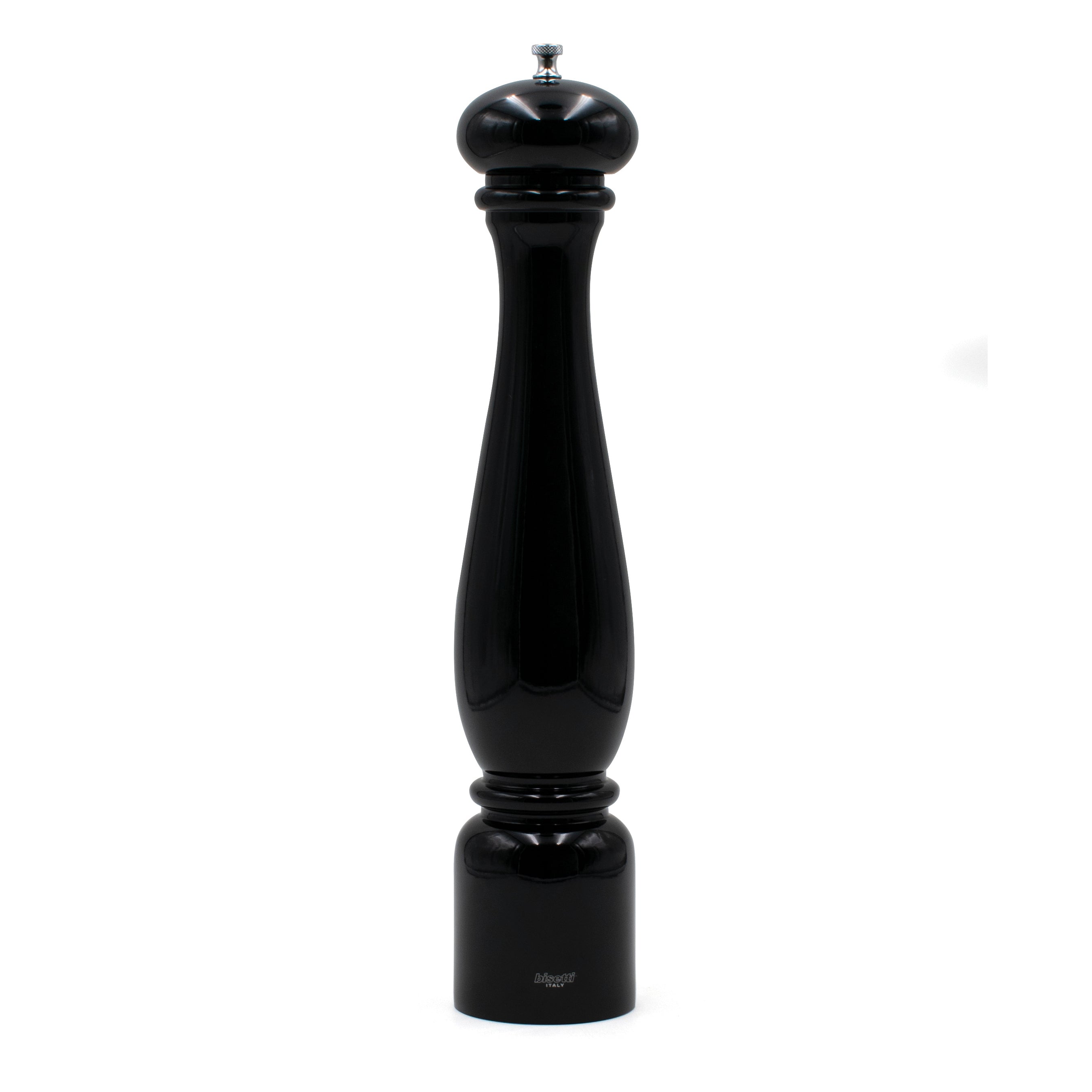 Bisetti Firenze Black Lacquered Beechwood Pepper Mill, 16-1/2-Inches ...