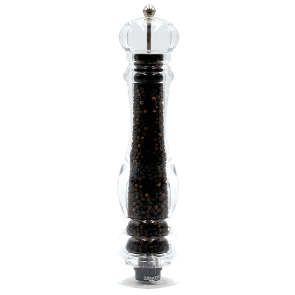 Bisetti Milano Acrylic Pepper Mill 12 5 8 Inches BisettiUSA