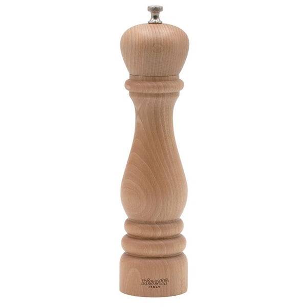 Bisetti Roma Beechwood Pepper Mill 9 7 8 Inches BisettiUSA